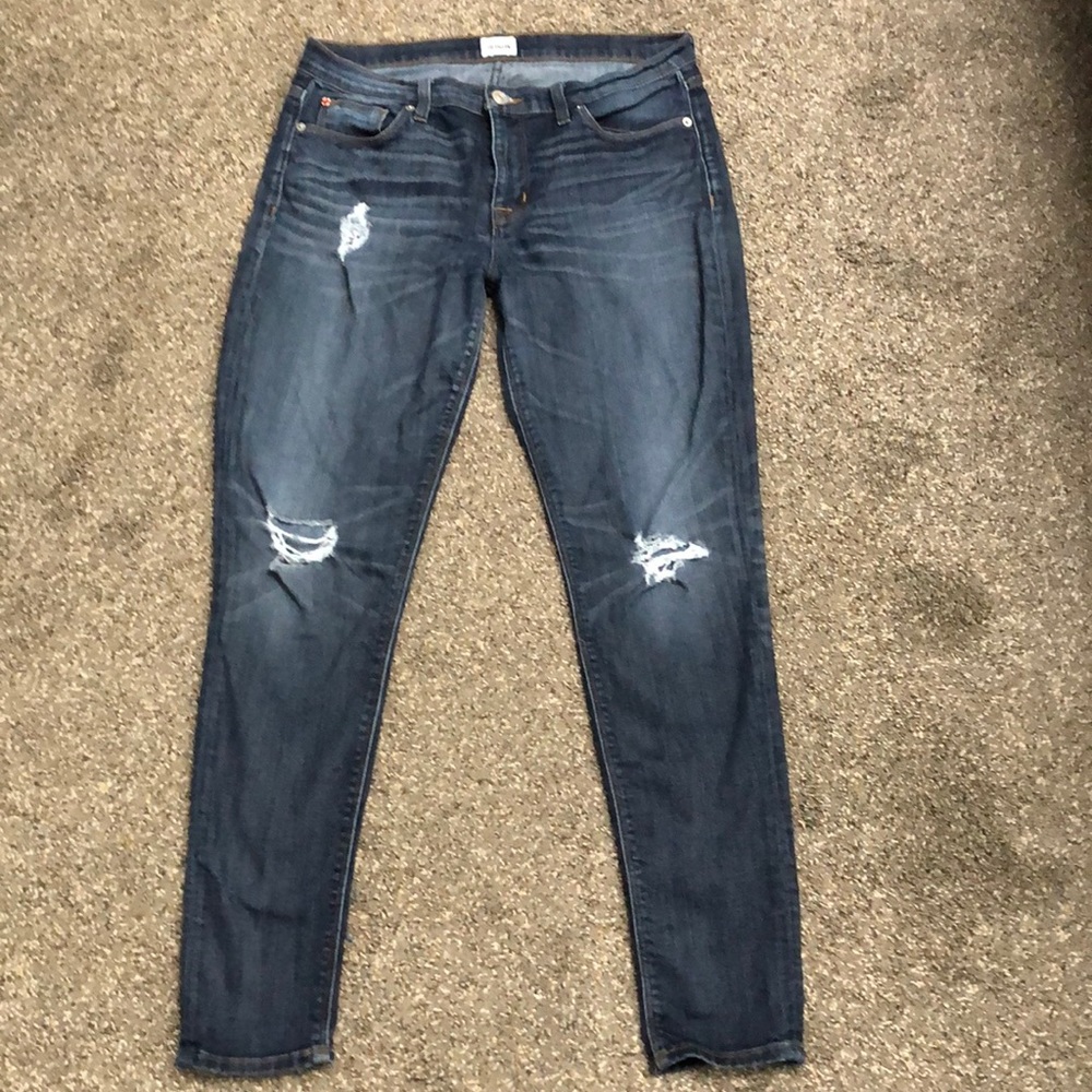 Hudson destroyed nico midrise super skinny jeans